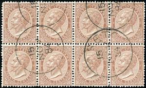 1863 - 30 cent. De La Rue, tiratura di ... 