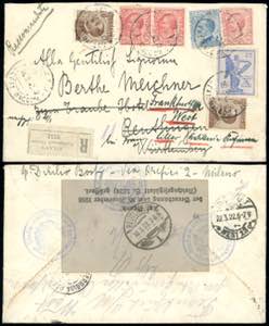 1922 - ITALY/GERMANY - Redirected with ... 