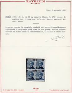 1924 - 25 cent. su 60 cent., ... 