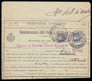 1927 - 50 cent. Parmeggiani, due esemplari ... 