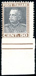 1927 - 50 cent. Parmeggiani, non dentellato ... 