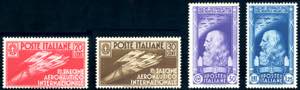 1935 - Salone aeronautico (384/387), gomma ... 
