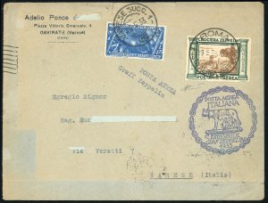 1933 - 5 lire Zeppelin, 1,25 lire Marcia su ... 