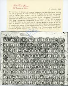 1870 - 2 cent. ocra e carminio ... 