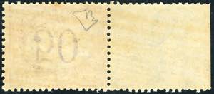 1870 - 50 cent. ocra e carminio, ... 