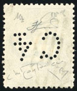 1887 - 4 cent. su 5 cent. verde, ... 