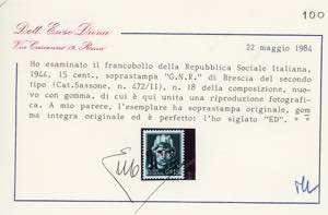 1944 - Soprastampati G.N.R., ... 