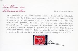 1943 - 5 lire Imperiale, ... 