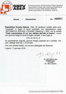 1944 - 50 cent., tripla ... 