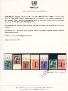 POSTA AEREA 1944 - Soprastampati ... 