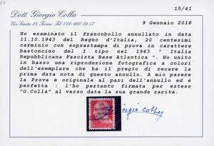 BASE ATLANTICA 1943 - 20 cent. ... 