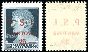 MANTOVA 1945 - 25  25 lire Imperiale, ... 