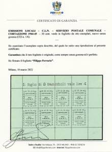 SERVIZIO POSTALE COMUNALE ... 