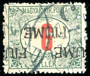 FIUME SEGNATASSE 1918 - 6 f., doppia ... 