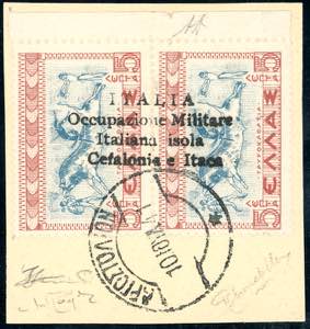 EMISSIONI DI ARGOSTOLI 1941 - 5 l.  5 l. ... 