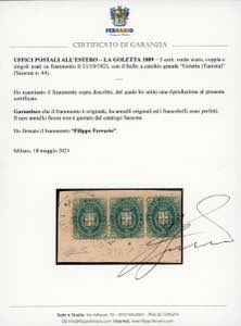 LA GOLETTA 1889 - 5 cent. Stemma, ... 
