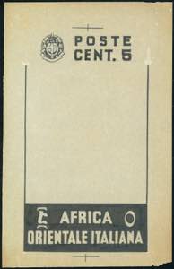 1938 - 5 cent. Soggetti vari (2), bozzetto a ... 