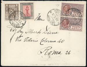 POSTA AEREA 1929 - 80 cent. soprastampato, ... 