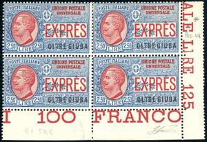 ESPRESSI 1926 - 2,50 lire, blocco di ... 