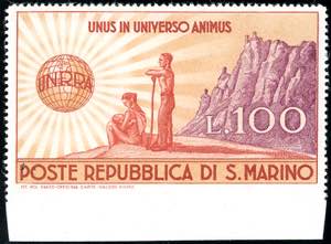 1946 - 100 lire UNRRA, non dentellato in ... 