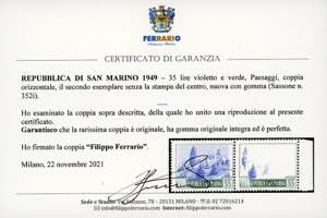 1949 - 35 lire Paesaggi, coppia ... 