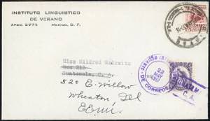 1957 - MEXICO/GUATEMALA - Redirected with ... 