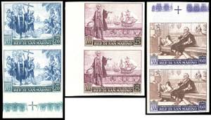 1952 - 20 lire, 25 lire, 60 lire Colombo, ... 