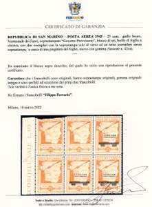 1943 - 25 cent. soprastampato ... 