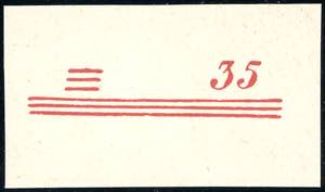 1948 - 35 lire su 30 lire (18) , prova della ... 