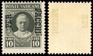 1931 - 10 lire, doppia soprastampa ... 