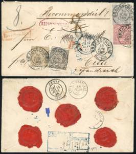 GERMANIA STATI DEL NORD 1869 - 1/2 g., 5 g. ... 