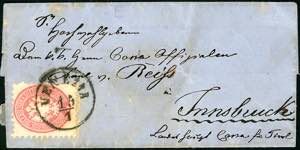 1866 - 5 soldi rosa, dent. 9 1/2 (43), ... 