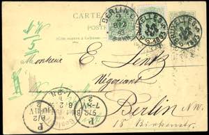 1893 - BELGIUM/GERMANY - Redirected with ... 