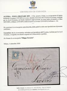 1859 - 15 Kr. azzurro, II tipo ... 