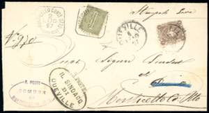 1897 - ITALY - Redirected with additional ... 