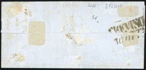 1858 - 40 cent. azzurro scuro, ... 