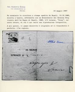 1860 - 1/2 tornese azzurro chiaro ... 