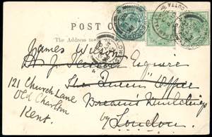 1903 - INDIA/GREAT BRITAIN - Redirected with ... 