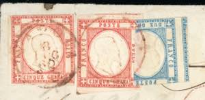 1862 - 2 grana azzurro, ... 