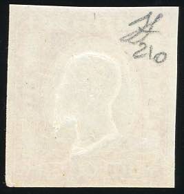 1861 - 5 grana vermiglio, filetto ... 