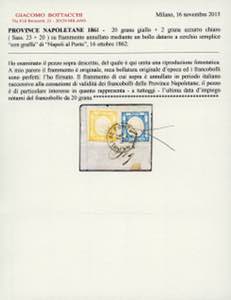 1861 - 20 grana giallo e 2 grana ... 