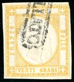 1861 - 20 grana giallo arancio (23a), ... 