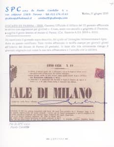 1858 - 6 cent. rosa vivo (1), ... 