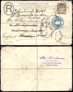 1905 - TRANSVAAL/GREAT BRITAIN. Redirected.