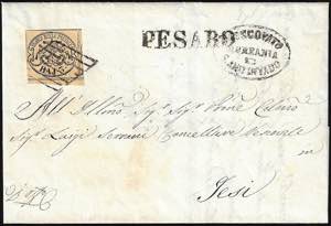 1858 - 3 baj giallo paglia (4d), perfetto, ... 