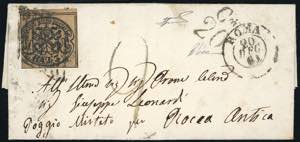 1861 - 3 baj bruno (4Aa), buono stato, ... 