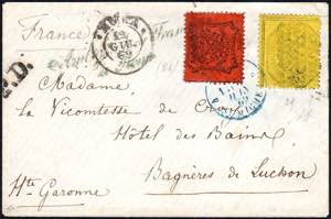 1869 - 10 cent. arancio vermiglio, 40 cent. ... 