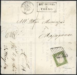1860 - 5 cent. verde oliva (13Bc), ... 