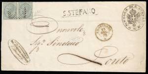 S.STEFANO, punti 10 - 5 cent. De La Rue ... 