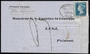 INCOMING MAIL GRAN BRETAGNA 1855 - 2 cent. ... 